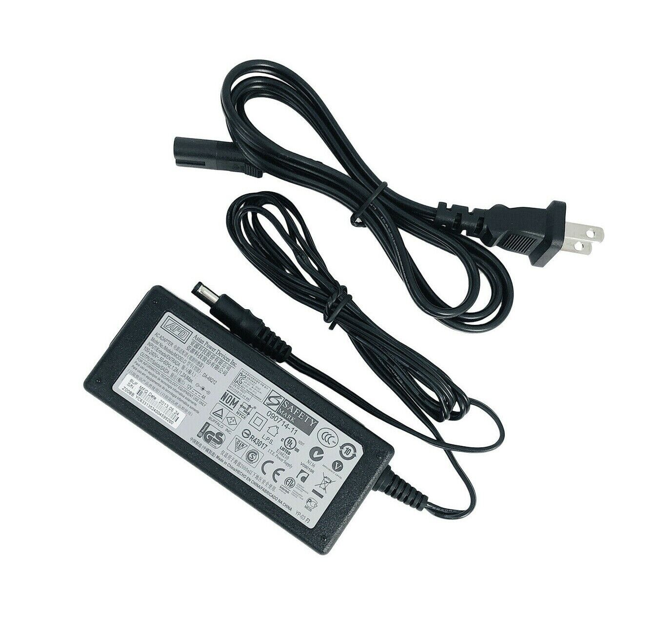 *Brand NEW* APD 12V 4A 48W AC Adapter DA-48Q12 5.5*2.1mm Charger OEM With Cord Power Supply - Click Image to Close